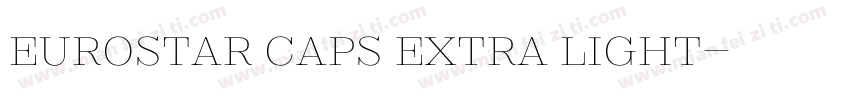 Eurostar Caps Extra Light字体转换